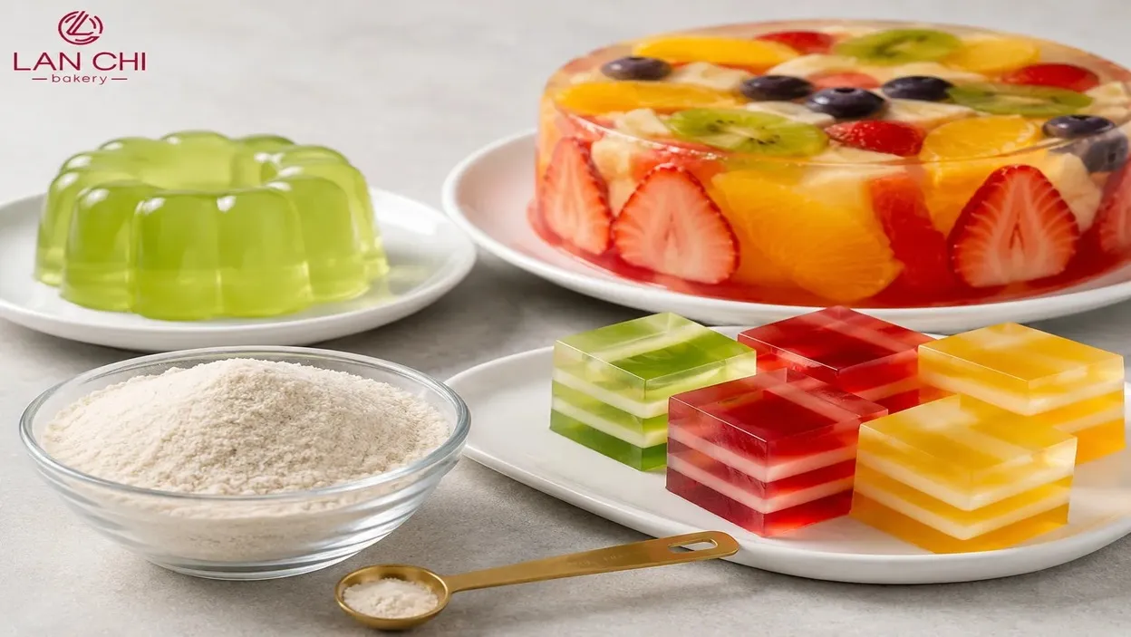 Tỷ lệ bột rau câu và nước để thạch đứng đẹp, không tách nước
