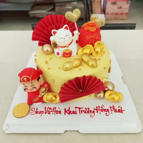 Bánh kem khai trương