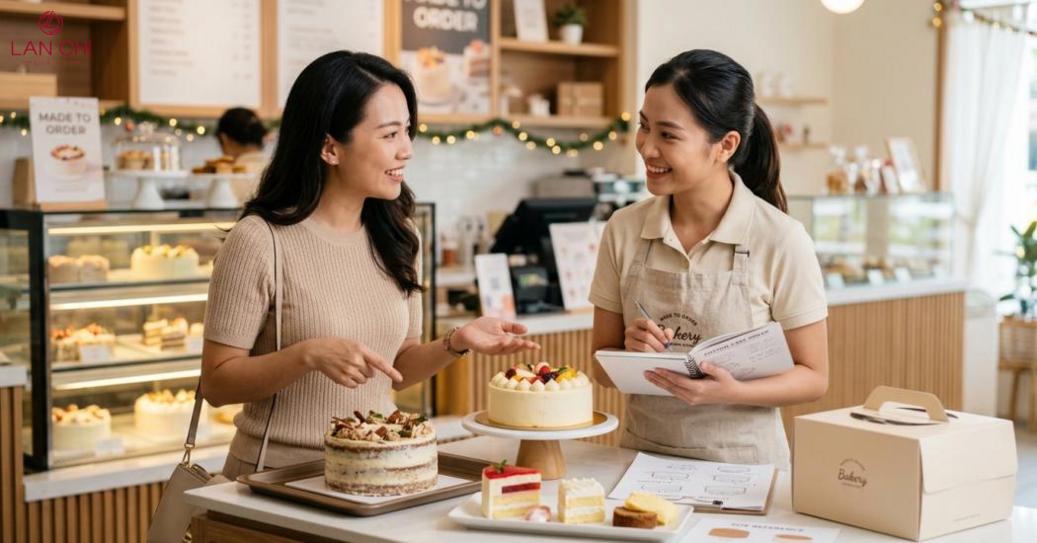 LAN CHI BAKERY Phú Quốc: khi nào nên liên hệ để được tư vấn bánh đặt theo yêu cầu?