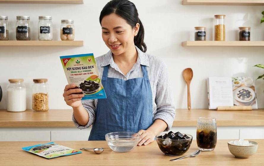 Bột sương sáo mua ở đâu để mẻ thạch ngon, dễ dùng