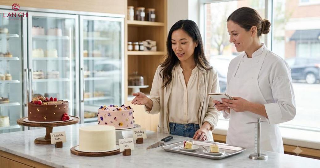 Chọn vị bánh, kích thước và kiểu trang trí để bánh đẹp mà vẫn hợp ăn