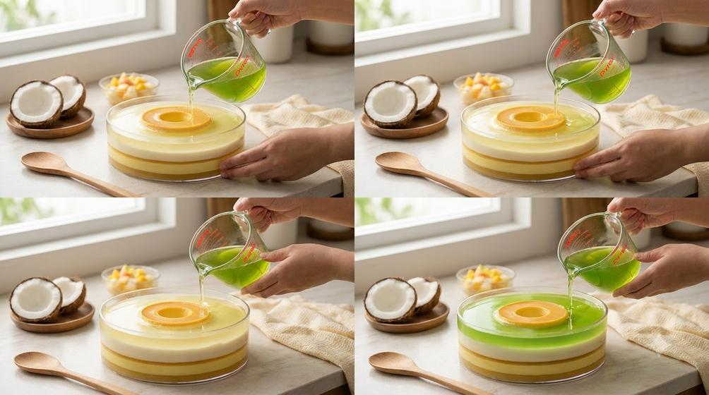 Cách làm bánh kem rau câu không tách lớp, mềm mịn
