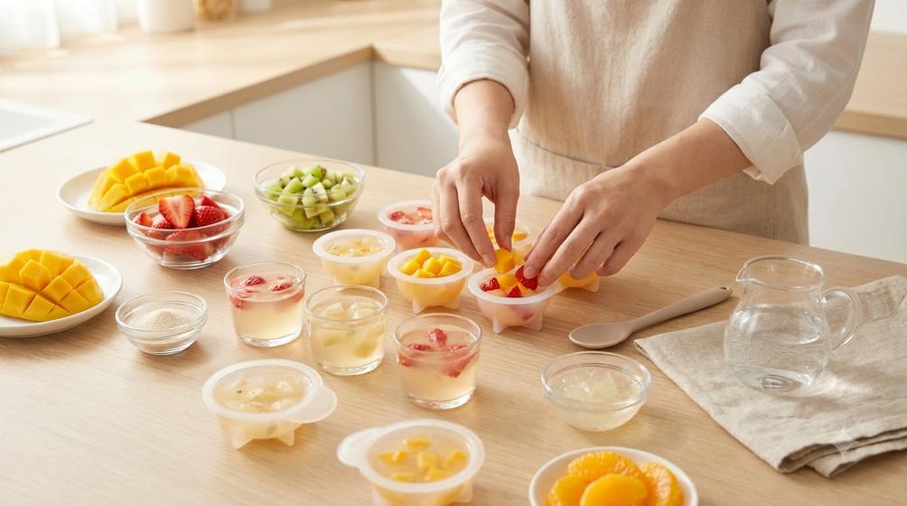 Cách làm thạch hoa quả cho bé mềm ngon, ít đường tại nhà