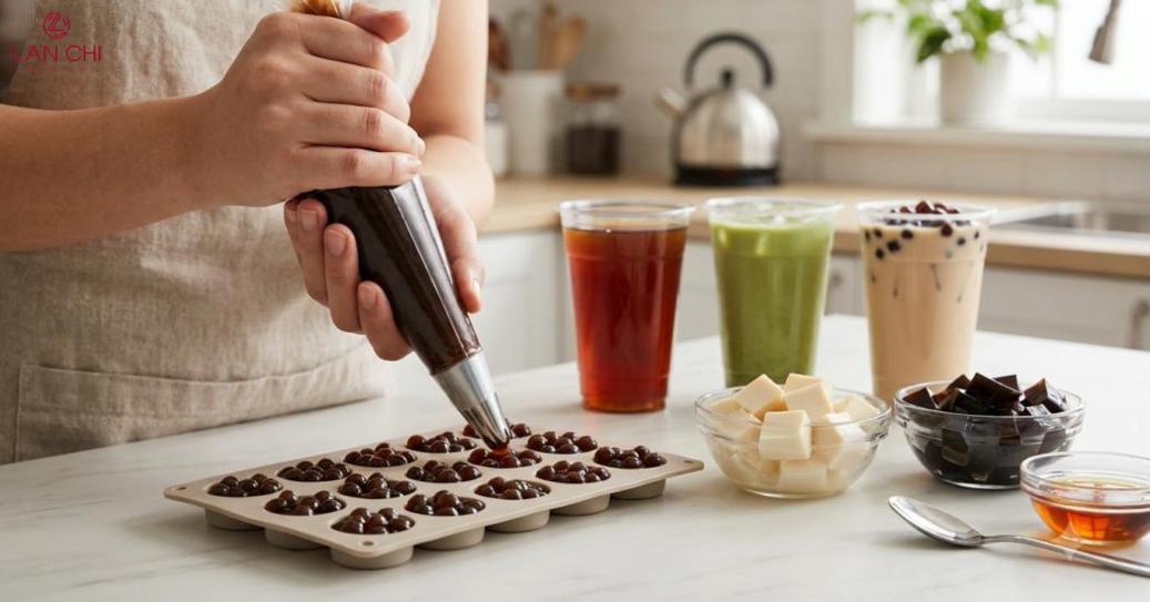Chọn topping phù hợp nền trà, độ béo và khẩu vị