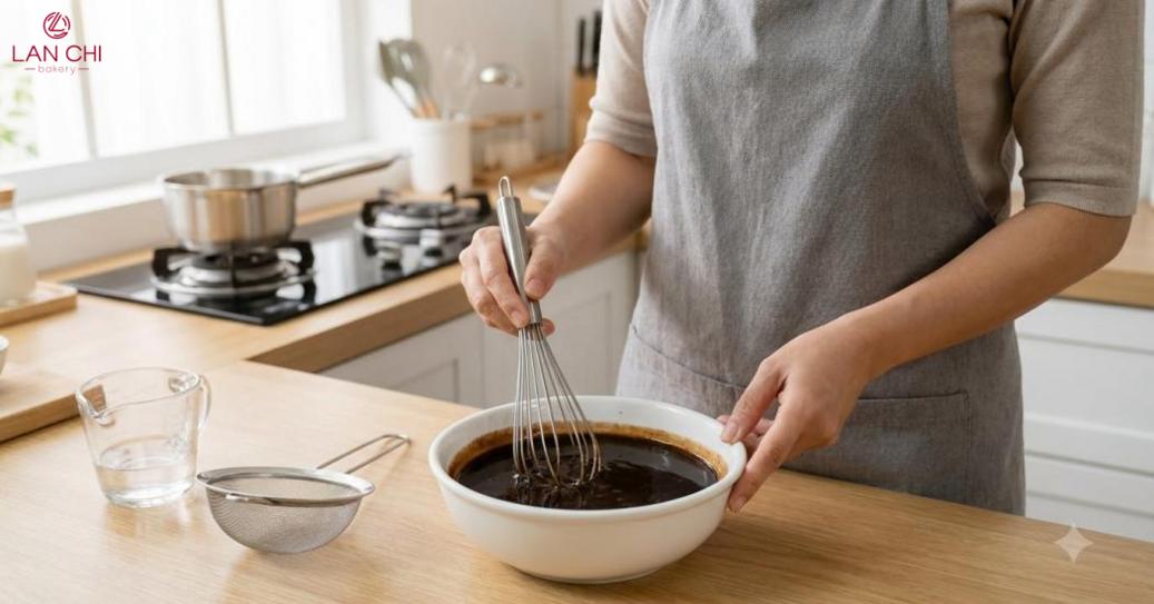 Kiểm soát tỷ lệ nước, khuấy đều, đun đúng thời gian.