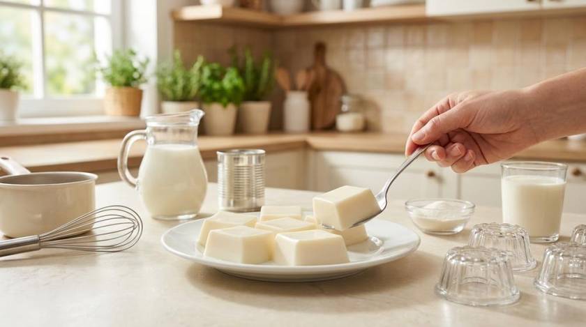 Cách nấu rau câu sữa đông mịn, béo vừa, không tách nước