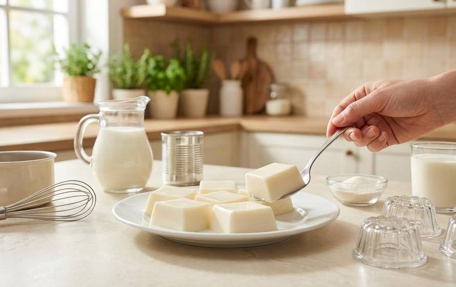 Cách nấu rau câu sữa đông mịn, béo vừa, không tách nước