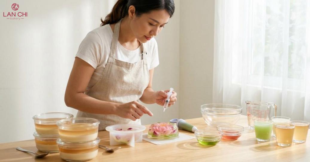 Người mới nên học làm rau câu từ kiến thức nền tảng đến kỹ thuật tạo hình để kiểm soát thành phẩm và sẵn sàng nhận đơn. Người mới nên học làm rau câu từ kiến thức nền tảng đến kỹ thuật tạo hình để kiểm soát thành phẩm và sẵn sàng nhận đơn.