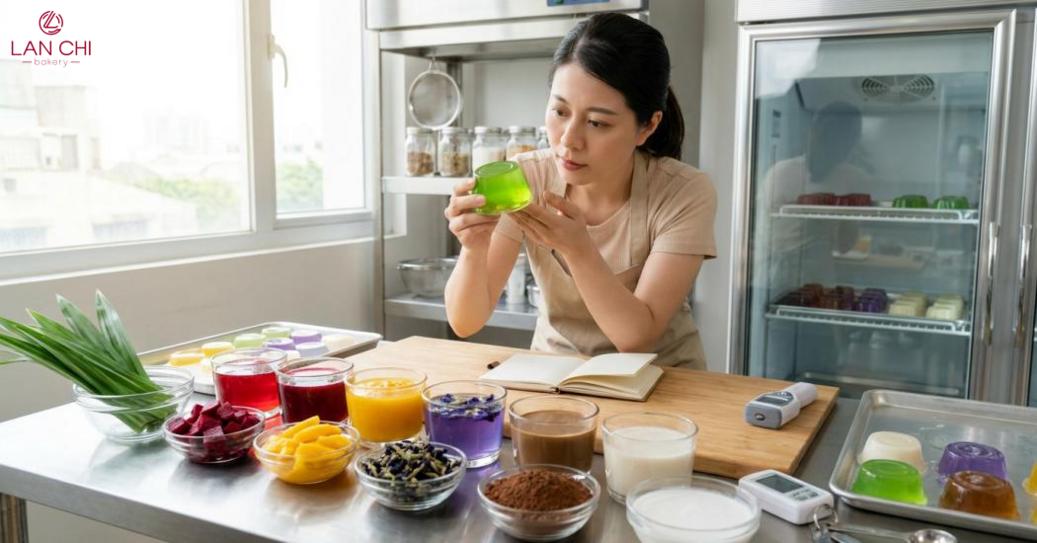 Hãy chọn màu tự nhiên dựa trên đối tượng, mùi vị, độ giữ màu và nên thử mẻ nhỏ trước khi làm nhiều.