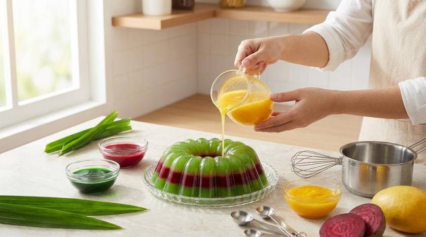 Màu tự nhiên làm rau câu: giữ màu đẹp, vị hài hòa khi nấu